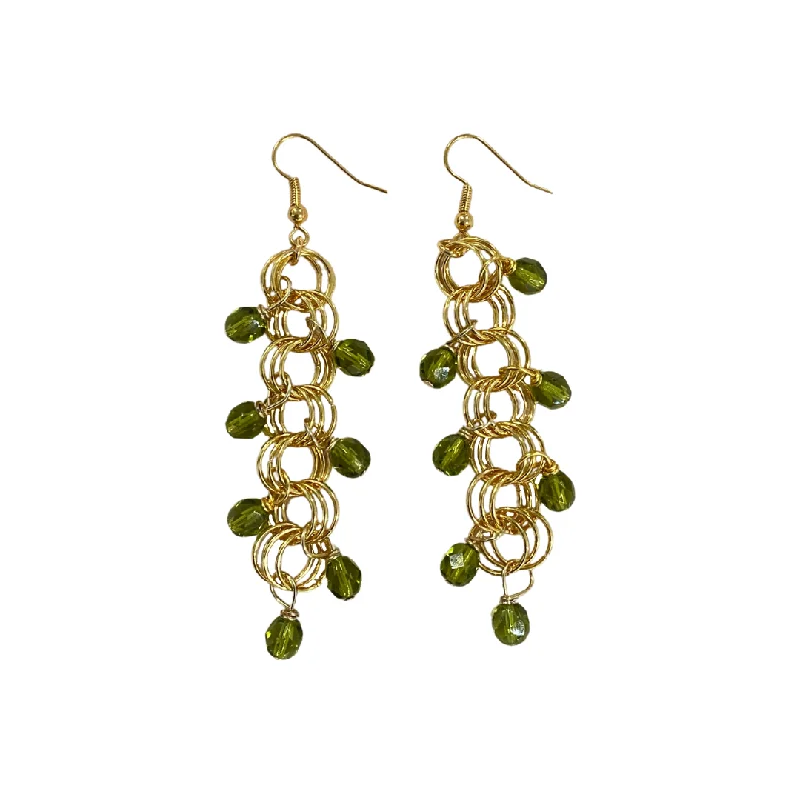 Cute Animal Earrings-The Renee Earrings in Olive