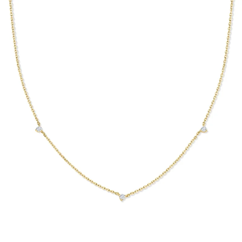 Silver and Gold Necklace-The Faith - Gold