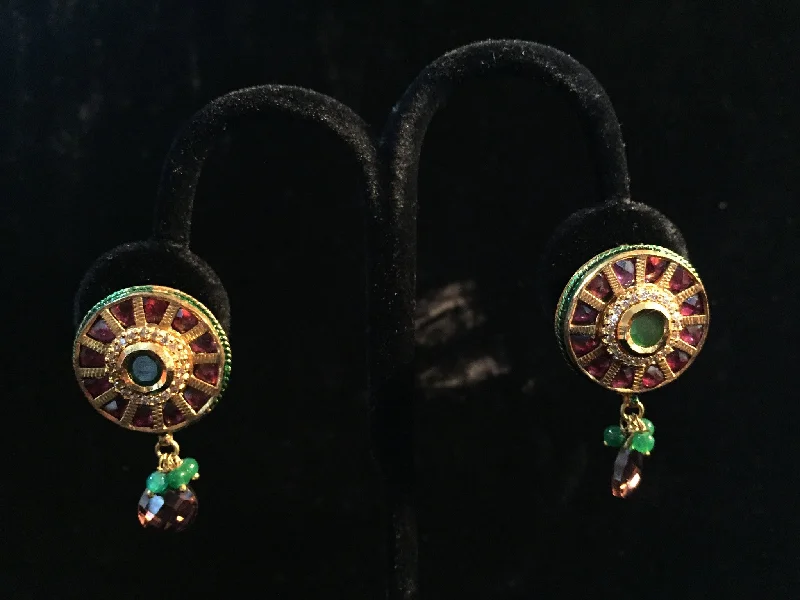 Large Statement Earrings-Jadau Earrings