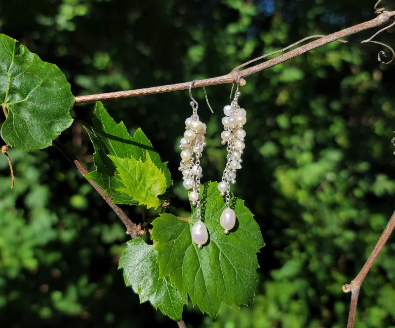 Simple Gold Earrings-Moscato Pearl Earrings