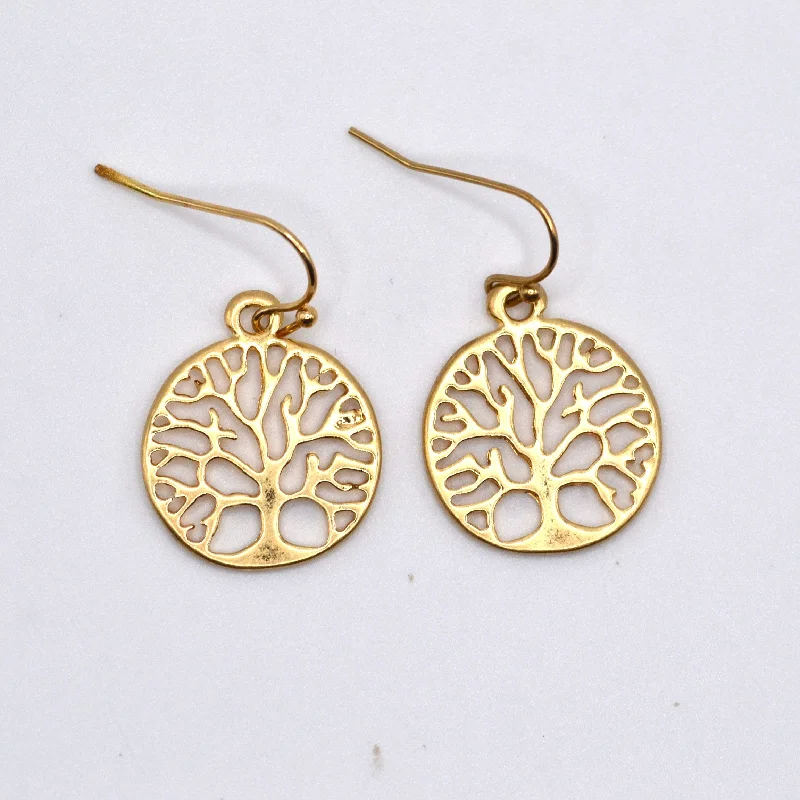 Vintage Gold Earrings-Saule Earrings