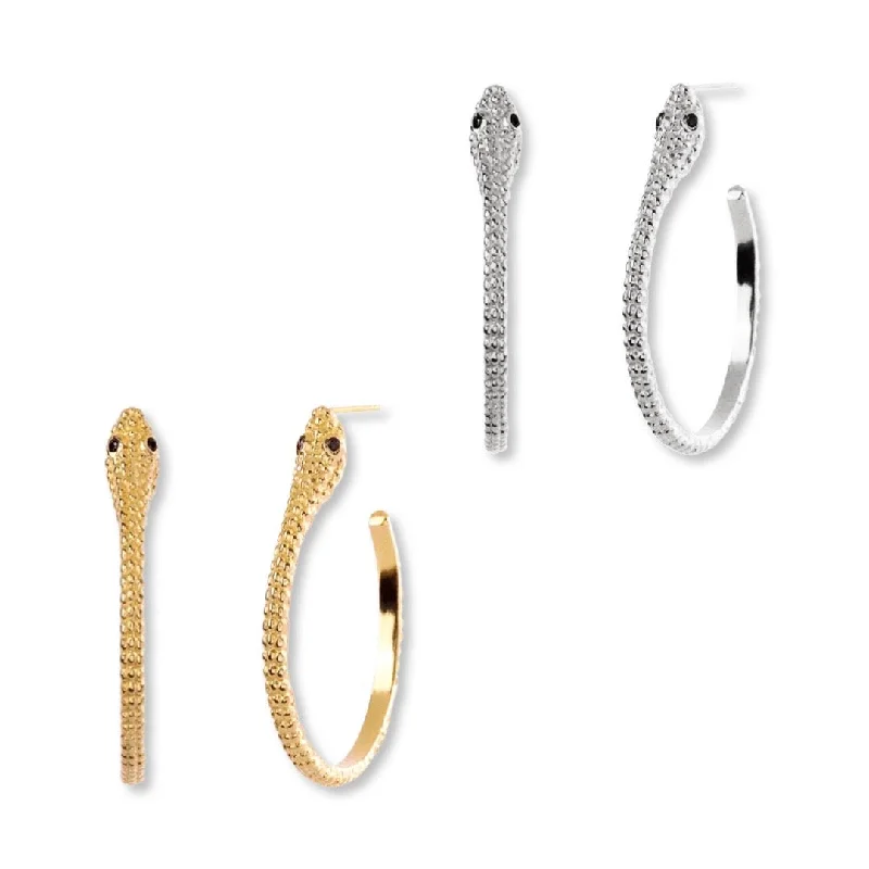 Trendy Ear Jackets-Snake Bite Earring