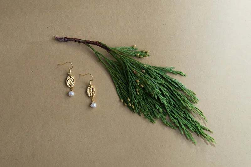 Trendy Gemstone Earrings-Gold Athena Earrings