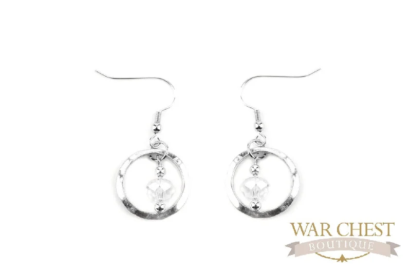 Sterling Silver Earrings-Circle of Protection Earrings