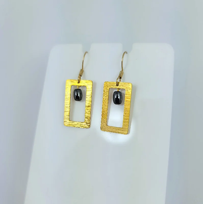 Bold Gemstone Earrings-Open Door Earrings