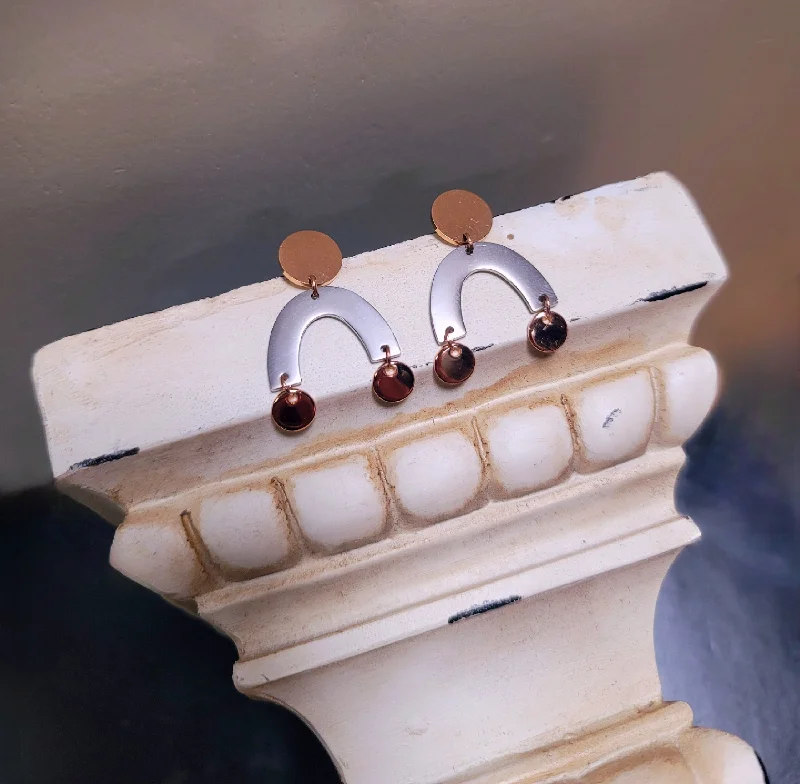 Custom Gemstone Earrings-Arc De Triomphe Earrings