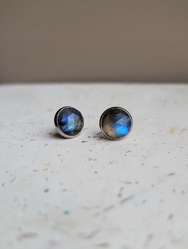 Rose Gold Stud Earrings-Night Sky Post Earrings