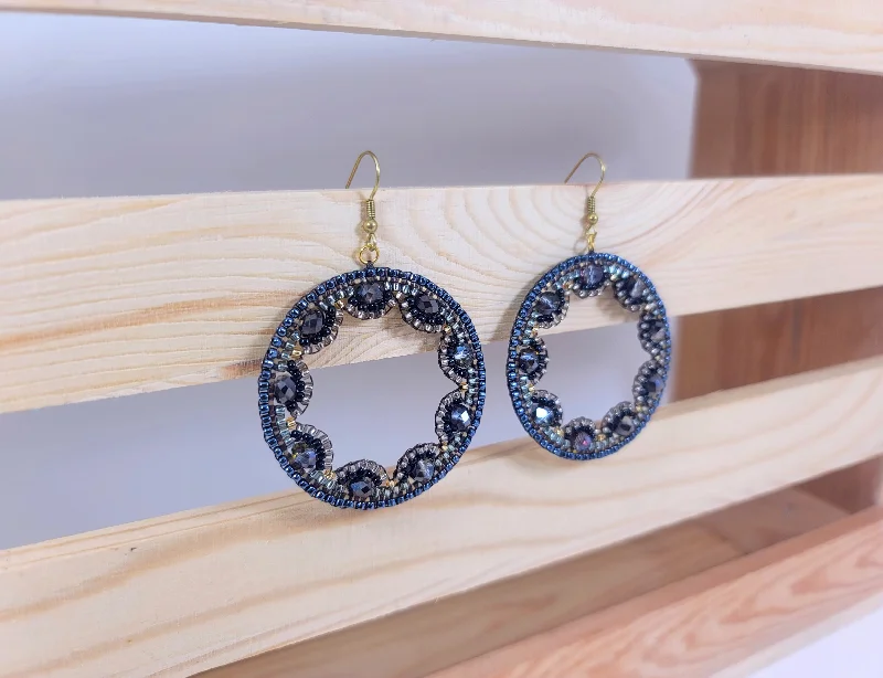 Moonstone Earrings-Shadow Lace Earrings