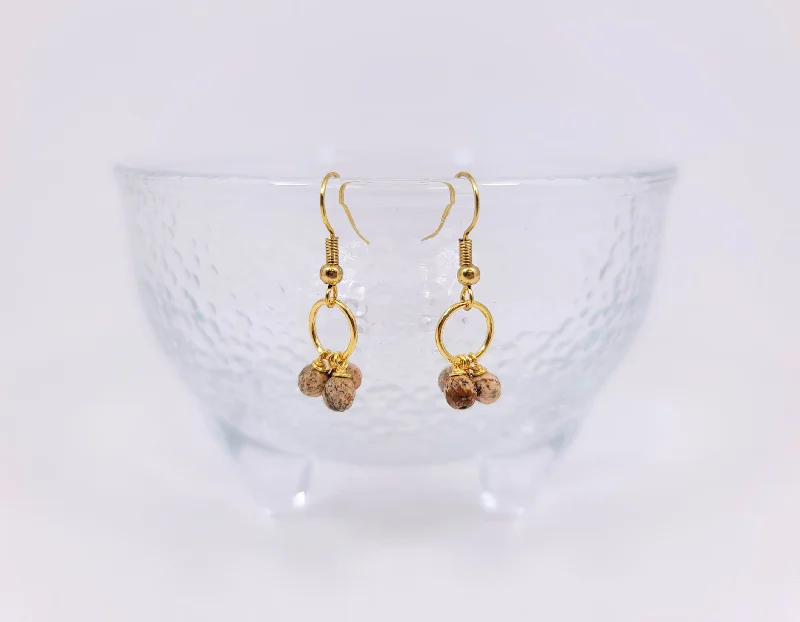 Casual Drop Earrings-Jasper Trinity Earrings