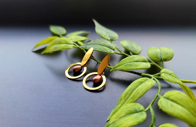 Casual Silver Earrings-Cranberry Pearl Earrings