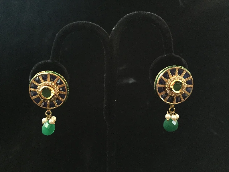 Luxury Gold Earrings-Jadau Earrings