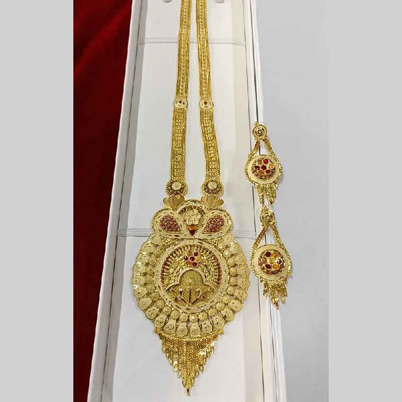 Vintage Crystal Necklace-Pari Art Jewellery Forming Long Necklace Set