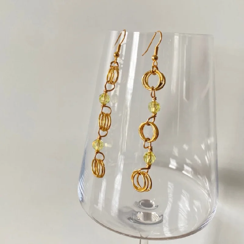 Large Statement Earrings-The Kiere Earrings in Jonquil