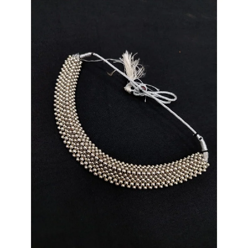 Chunky Gold Necklace-Akruti Collection Oxidised Plated Necklace Set