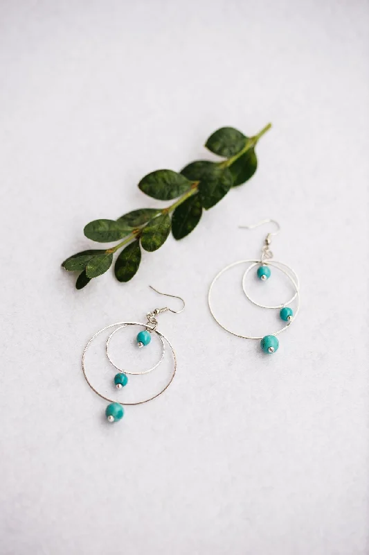 Pearl Hoop Earrings-3 Seas Earrings