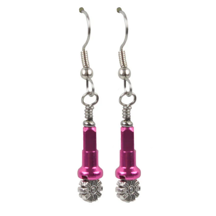 Fashionable Chain Earrings-Nipple & Gear Bead Earrings