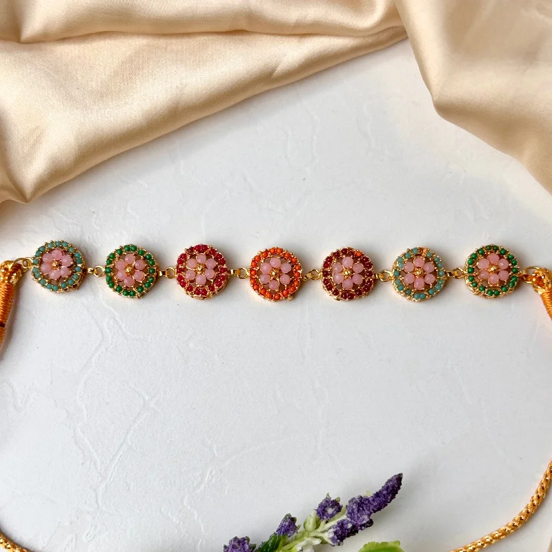 Luxury Gold Necklace-Multi color necklace