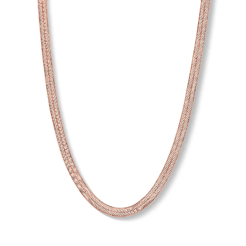 Fancy Choker Necklace-The Juliet - Rose Gold