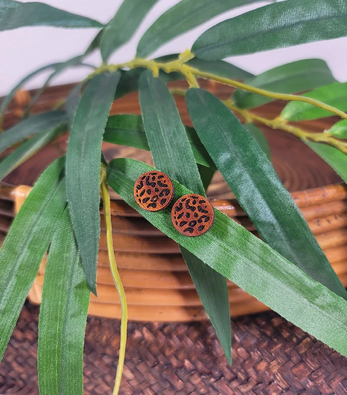 Artistic Wire Earrings-Wildwood Earrings Leopard