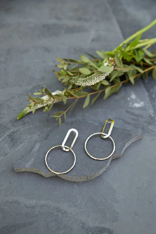 Luxe Drop Earrings-Silver Alta Earrings