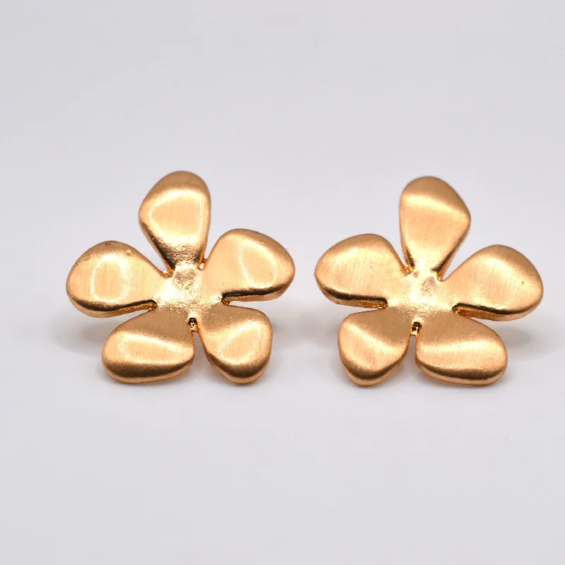 Classic Gold Earrings-Dahlia Earrings