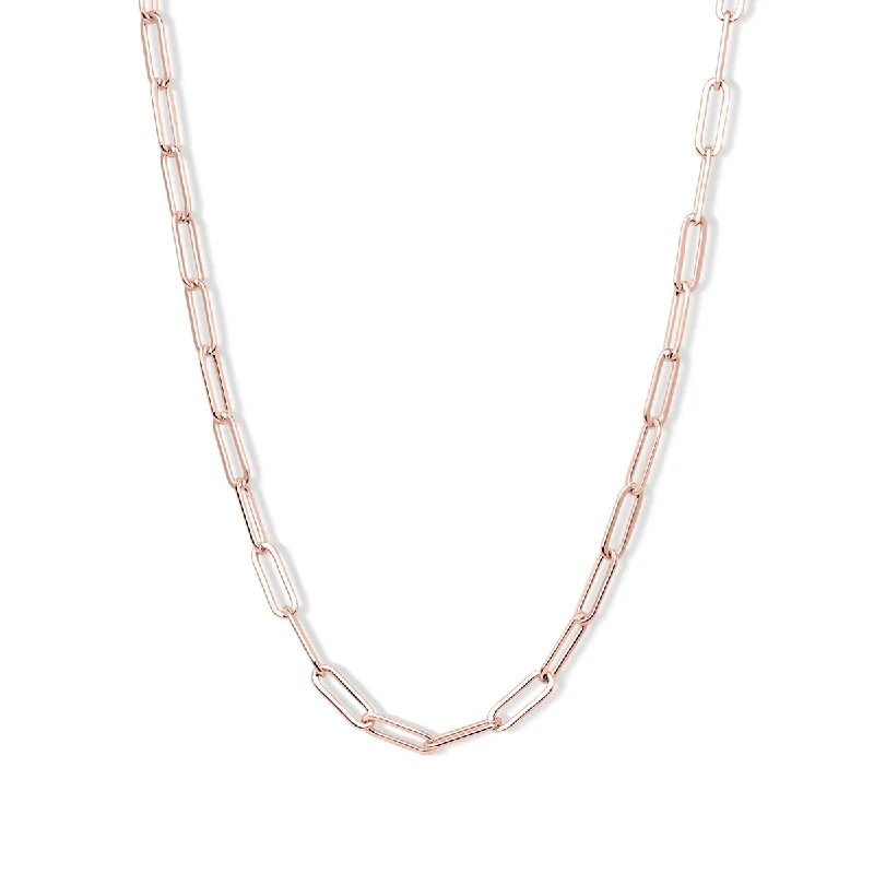 Simple Bar Necklace-The Reina - Rose Gold