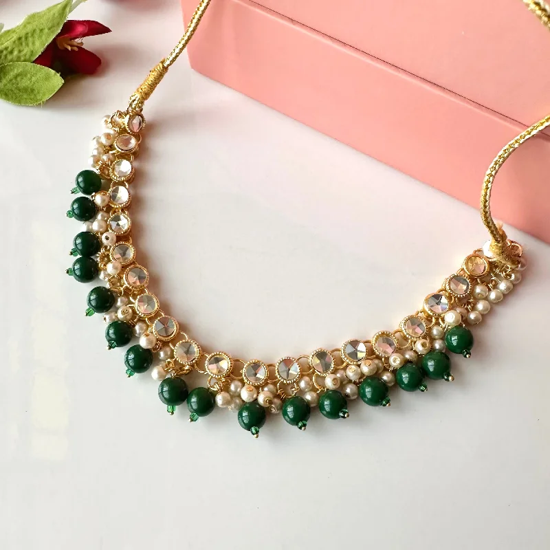 Romantic Heart Necklace-Jeena Necklace (Green)