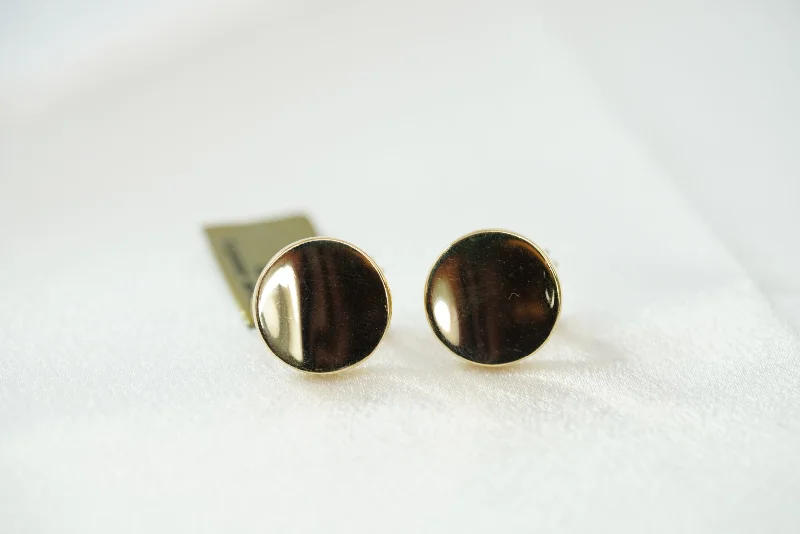 Edgy Silver Earrings-14k Circle Clip Earrings