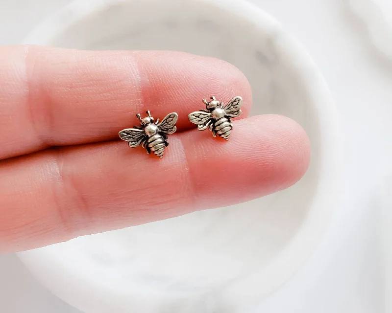 Big Statement Earrings-Honey Bee Stud Earrings