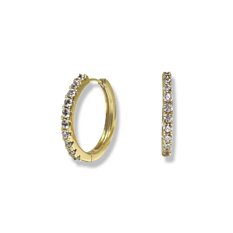 Silver and Gold Earrings-Valentina Hoops