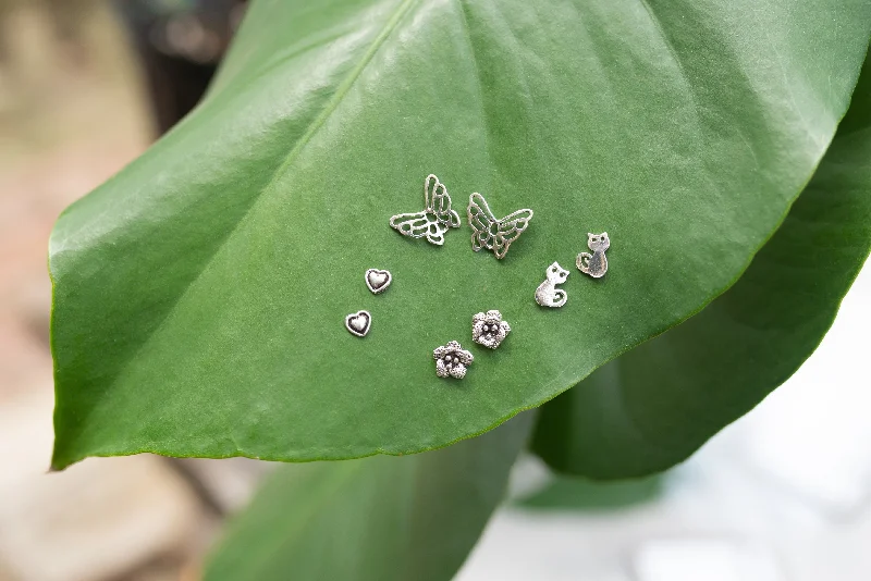 Handmade Earrings-Sterling Silver Stud Earrings